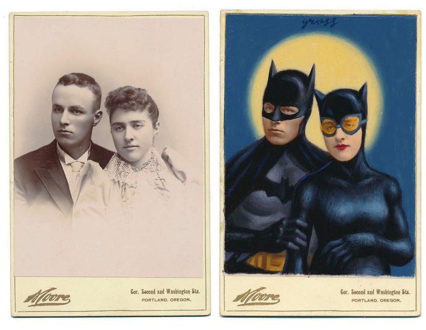 This Artist Turns Vintage Portraits Into Heroes Of Pop Culture