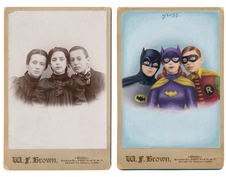 This Artist Turns Vintage Portraits Into Heroes Of Pop Culture