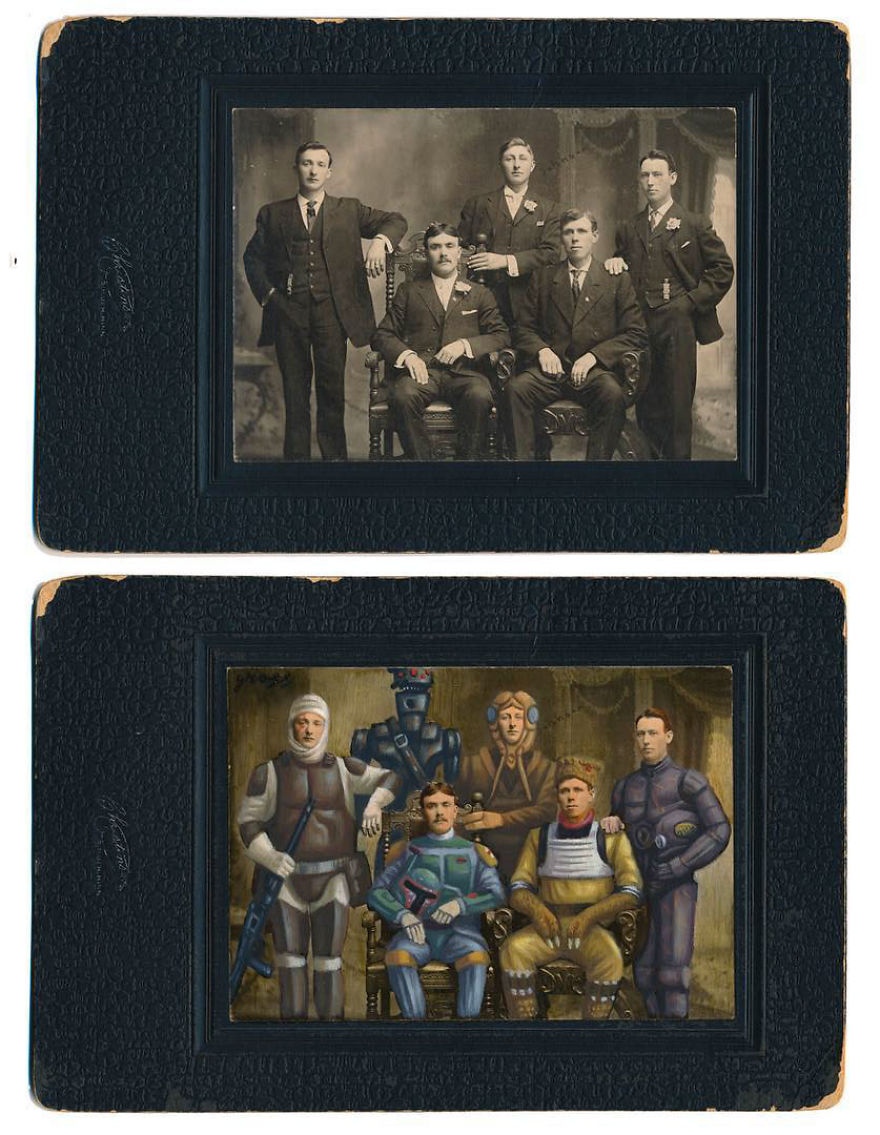 This Artist Turns Vintage Portraits Into Heroes Of Pop Culture