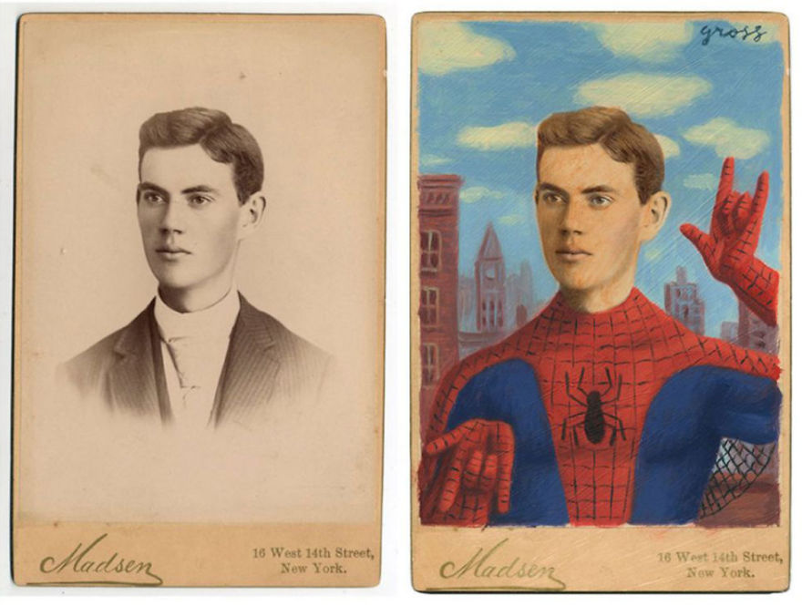 This Artist Turns Vintage Portraits Into Heroes Of Pop Culture
