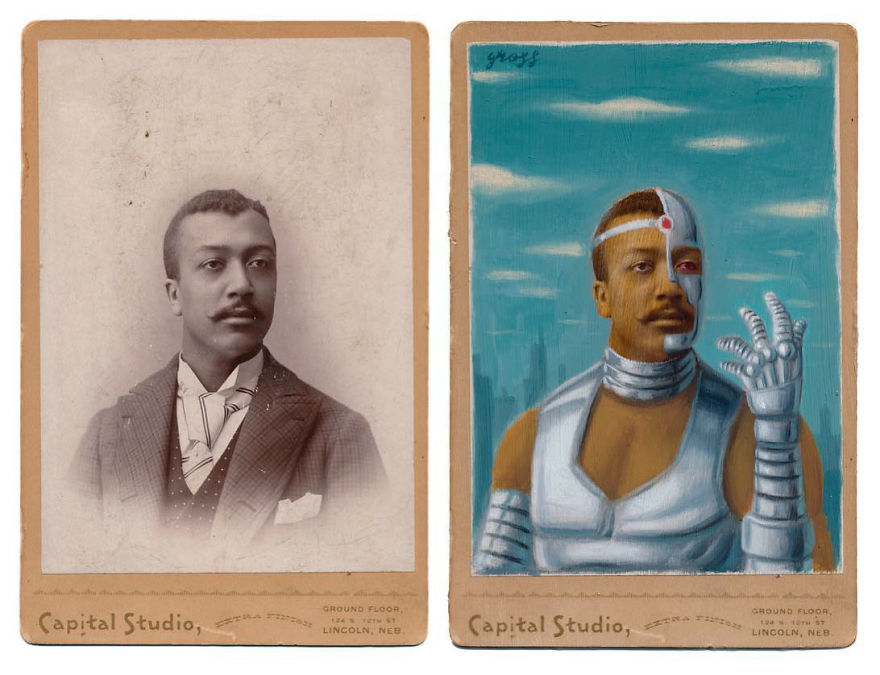 This Artist Turns Vintage Portraits Into Heroes Of Pop Culture