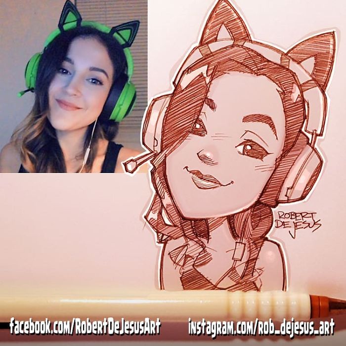 This Illustrator Turns Ordinary People Into Cartoons (New Pics)