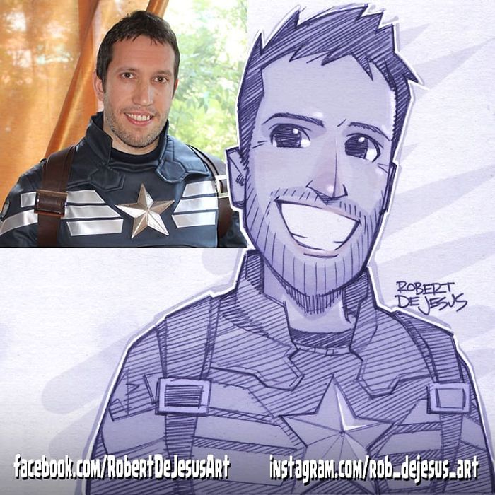 This Illustrator Turns Ordinary People Into Cartoons (New Pics)