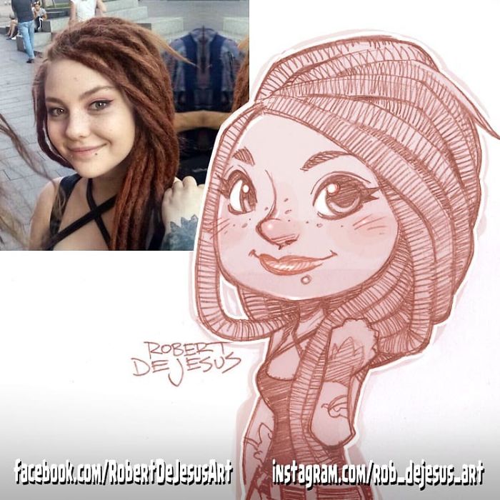 This Illustrator Turns Ordinary People Into Cartoons (New Pics)
