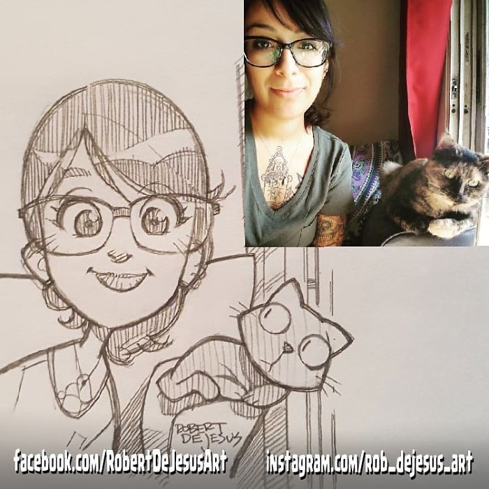 This Illustrator Turns Ordinary People Into Cartoons (New Pics)