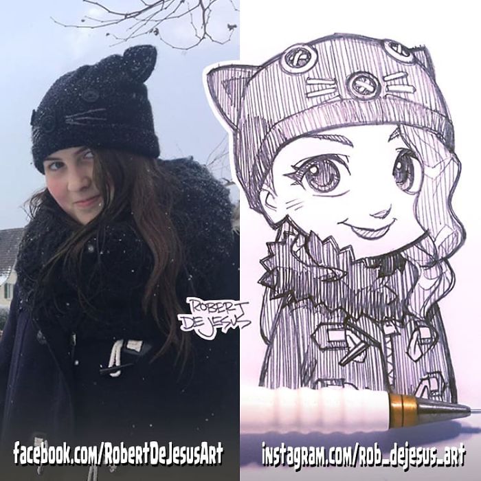 This Illustrator Turns Ordinary People Into Cartoons (New Pics)