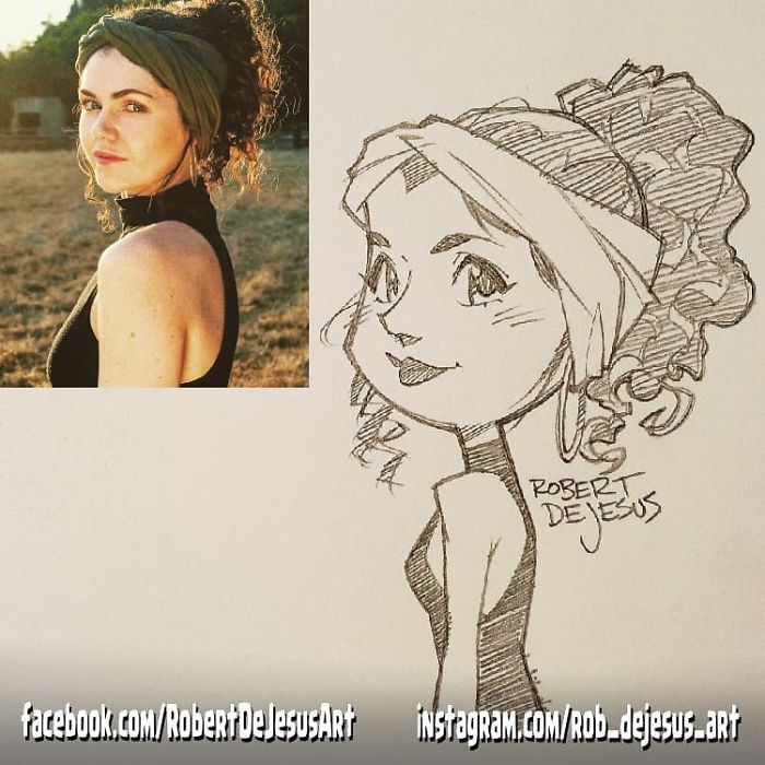 This Illustrator Turns Ordinary People Into Cartoons (New Pics)