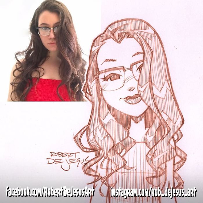 This Illustrator Turns Ordinary People Into Cartoons (New Pics)