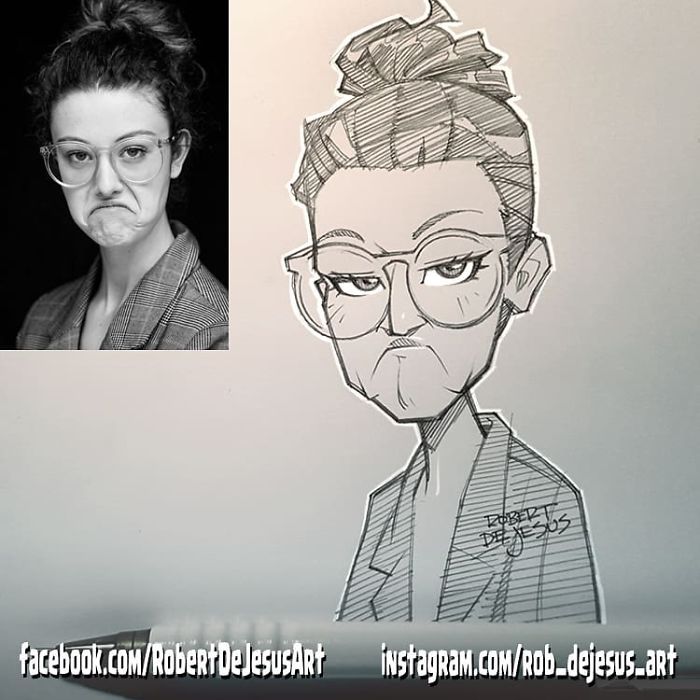 This Illustrator Turns Ordinary People Into Cartoons (New Pics)