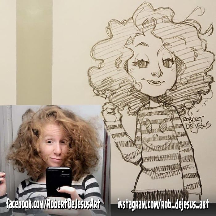 This Illustrator Turns Ordinary People Into Cartoons (New Pics)