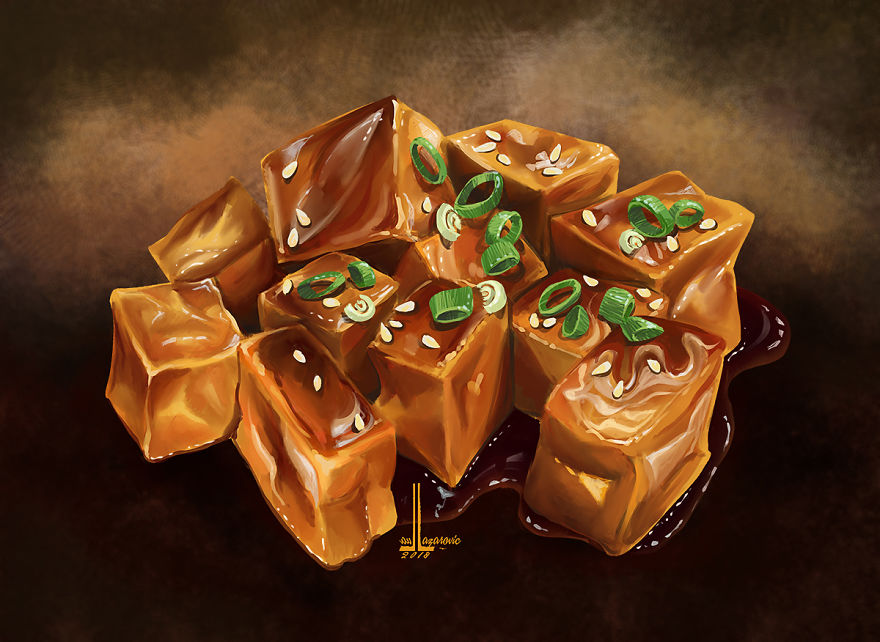 Soy Sauce Fried Tofu Dinner