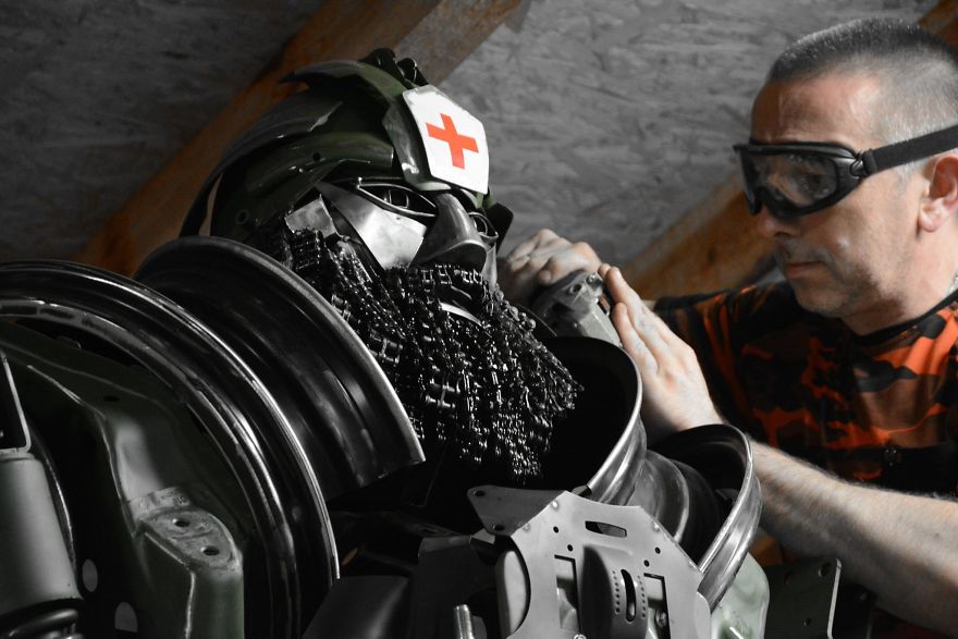 Traveling Around Europe, I Came Across This Amazing Place Created By One Man Who Created It All From Scrap Metal .