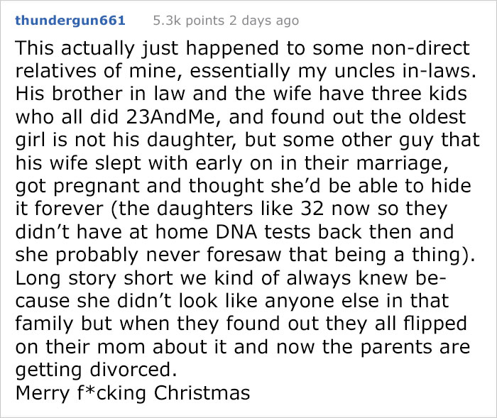 This Guy Bought His Whole Family A DNA Test For Christmas And It Turned Their Lives Upside Down