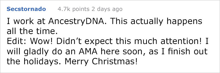 This Guy Bought His Whole Family A DNA Test For Christmas And It Turned Their Lives Upside Down This Guy Bought His Whole Family A DNA Test For Christmas And It Turned Their Lives Upside Down