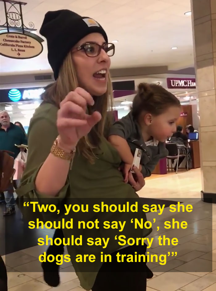'Entitled' Mom Asks If Her Child Can Pet Service Dogs, Can't Take "No" For An Answer 'Entitled' Mom Asks If Her Child Can Pet Service Dogs, Can't Take "No" For An Answer