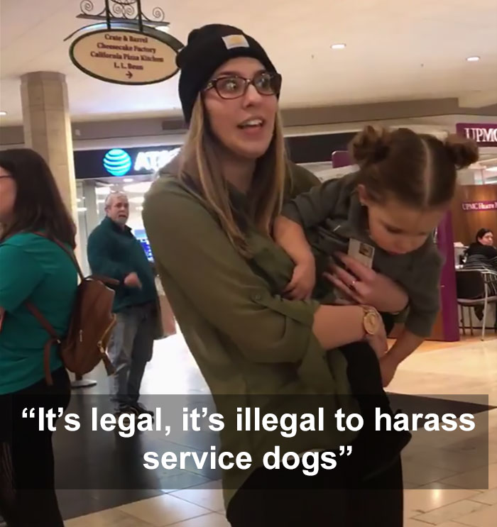 'Entitled' Mom Asks If Her Child Can Pet Service Dogs, Can't Take "No" For An Answer