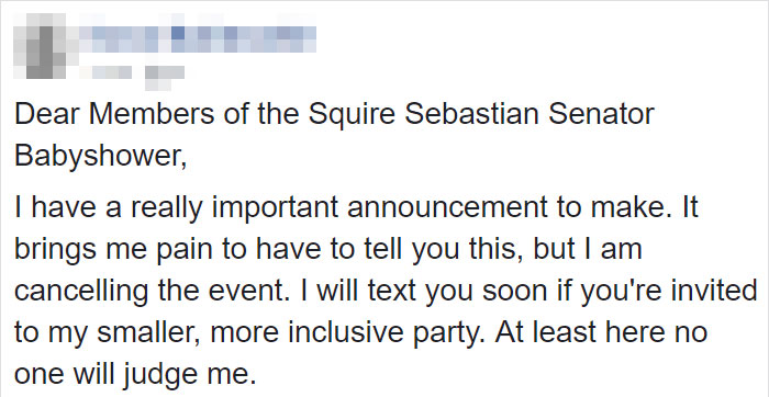 Woman Cancels Baby Shower After Friends Ridicule The Name Of Her Unborn Child