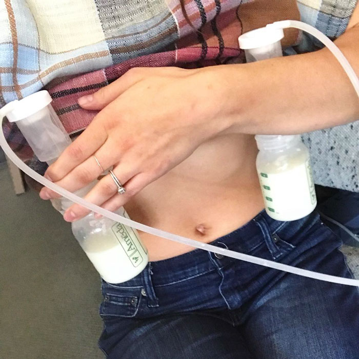 Rachel McAdams Poses In Versace While Pumping Her Milk