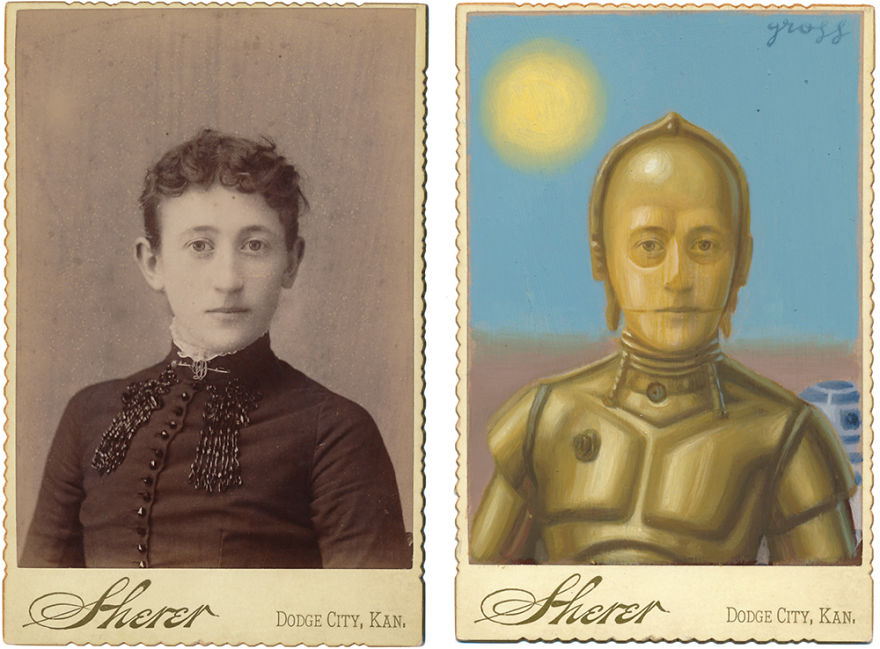 This Artist Turns Vintage Portraits Into Heroes Of Pop Culture