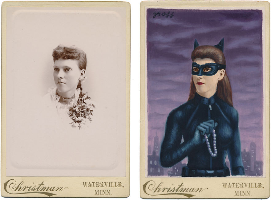 This Artist Turns Vintage Portraits Into Heroes Of Pop Culture