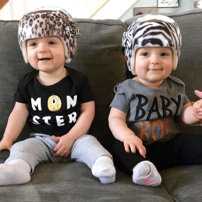 My Cutie Pie Nieces In Their Animal Print Helmets
