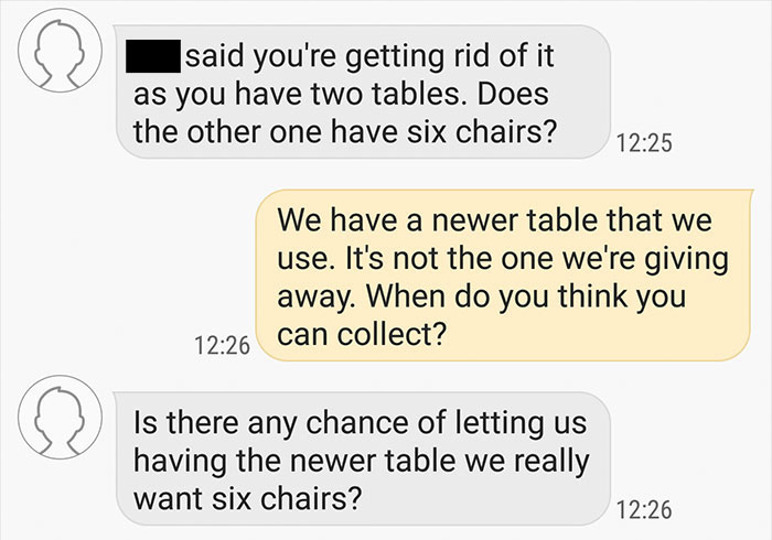 Guy Gets Accused Of Ruining Christmas After Not Delivering A Free Table To A Client 180 Miles Away Guy Gets Accused Of Ruining Christmas After Not Delivering A Free Table To A Client 180 Miles Away