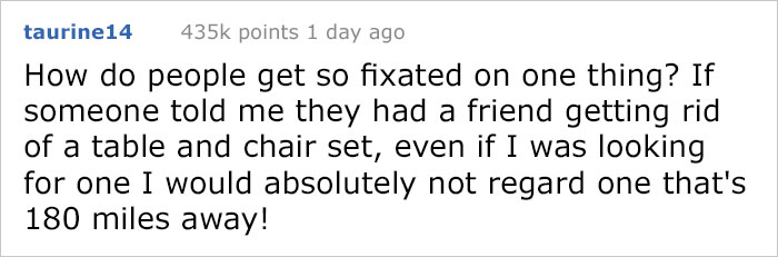 Guy Gets Accused Of Ruining Christmas After Not Delivering A Free Table To A Client 180 Miles Away Guy Gets Accused Of Ruining Christmas After Not Delivering A Free Table To A Client 180 Miles Away