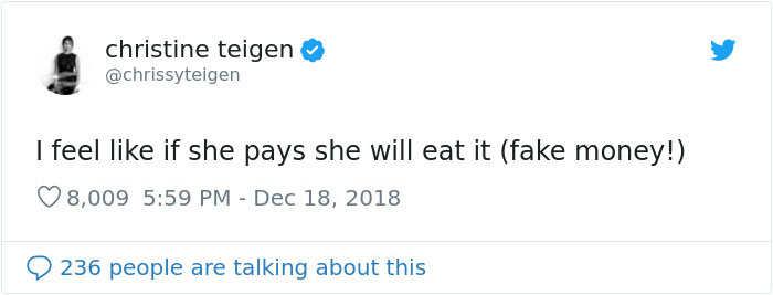 Chrissy Teigen Created A Real Menu For Her Picky 2-Year-Old And It's Hilarious