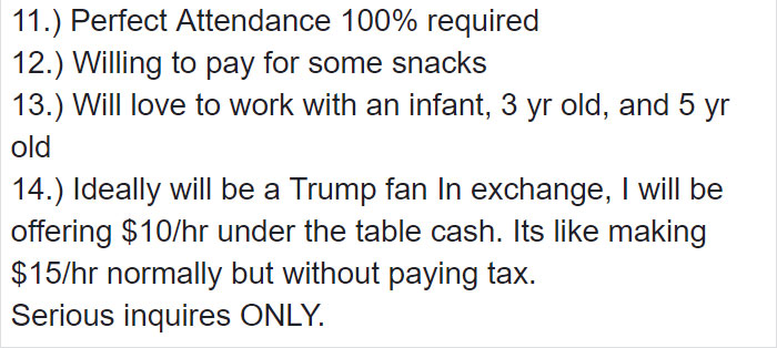 This Mom&rsquo;s Requirements For A Babysitter Are So Crazy Someone Posted It On A Shaming Group