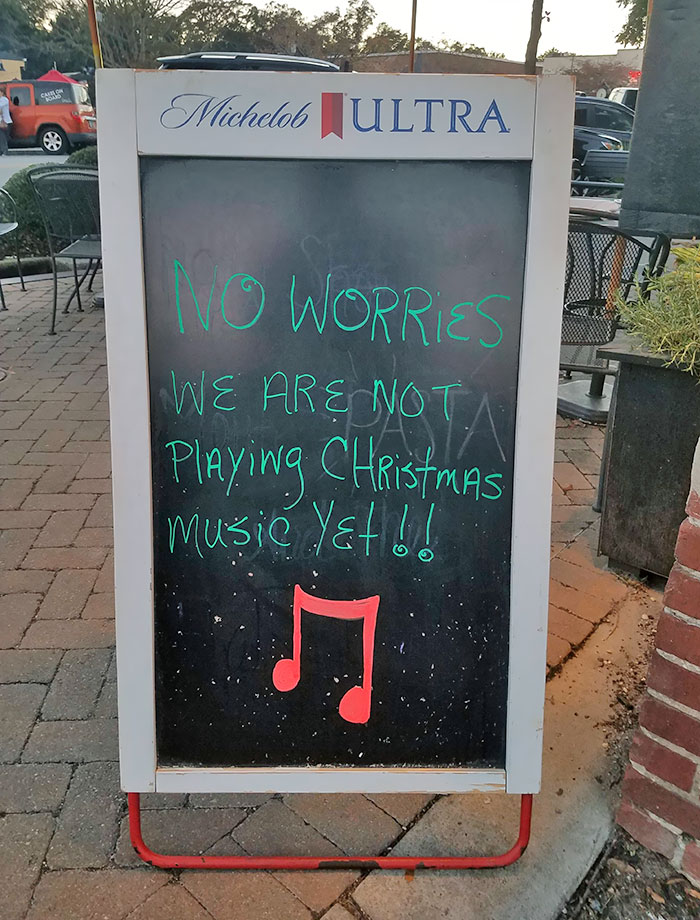 Of The Many, One Bar Had This Outside Tonight. This Is How You Get My Business