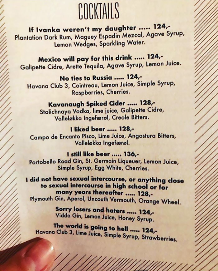 Local Bar Has A Cocktail Menu For People With Small Hands