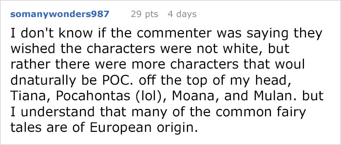 Someone Is Mad With Disney Princesses Being Too White, Gets Shut Down With Facts