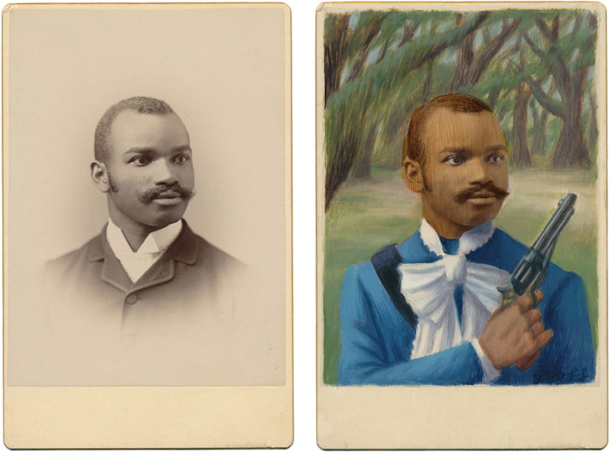 This Artist Turns Vintage Portraits Into Heroes Of Pop Culture