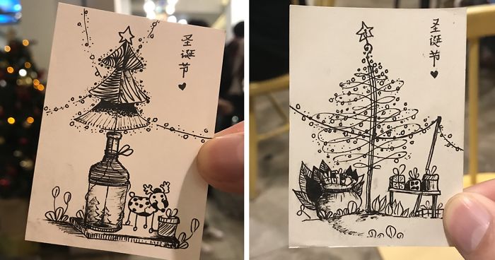 I Spent 3 Weeks Drawing Christmas Trees For The Upcoming Christmas