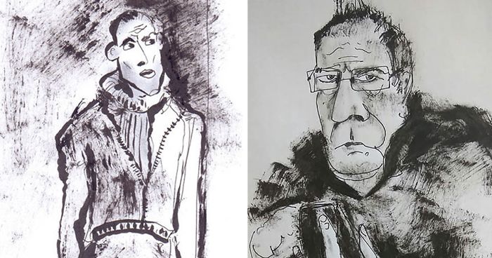 I Sketch Interesting People On The Metro Every Monday While Going To Classes With My Special Needs Child