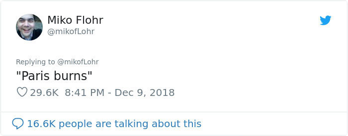 Someone Shows How Paris Protest Fire 'Actually Looked', Gets Shut Down With Facts Someone Shows How Paris Protest Fire 'Actually Looked', Gets Shut Down With Facts