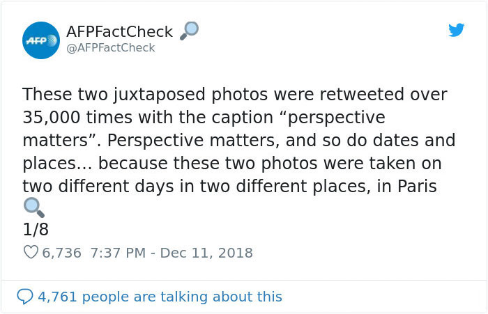 Someone Shows How Paris Protest Fire 'Actually Looked', Gets Shut Down With Facts