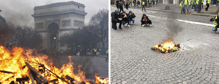Someone Shows How Paris Protest Fire 'Actually Looked', Gets Shut Down With Facts Someone Shows How Paris Protest Fire 'Actually Looked', Gets Shut Down With Facts