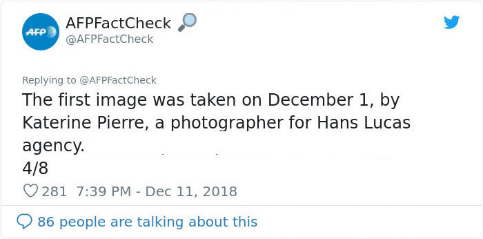 Someone Shows How Paris Protest Fire 'Actually Looked', Gets Shut Down With Facts