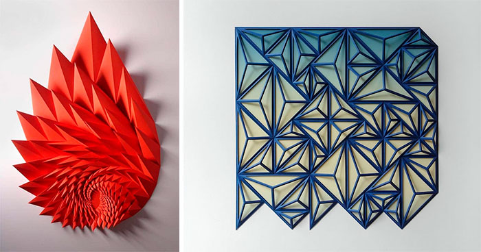 The Way This Engineer Turns Simple Sheets Of Paper Into Geometric Art Is Amazingly Satisfying (30 Pics)