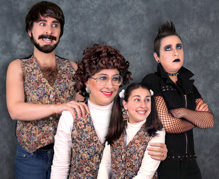 I Turn Myself Into 4 Pretend Family Members To Send Awkward Holiday Cards To My Actual Family