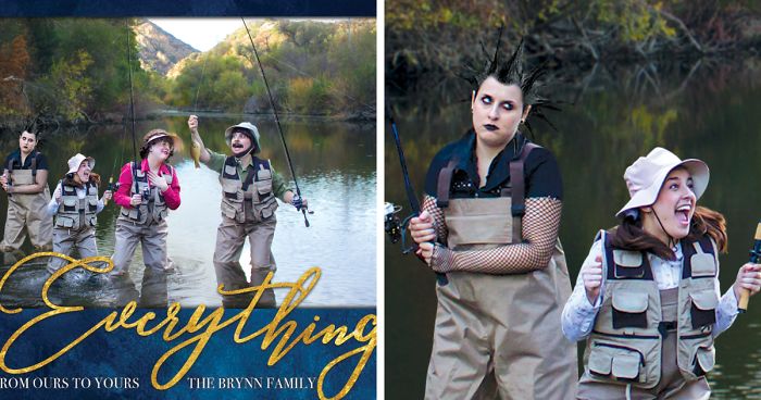 I Turn Myself Into 4 Pretend Family Members To Send Awkward Holiday Cards To My Actual Family