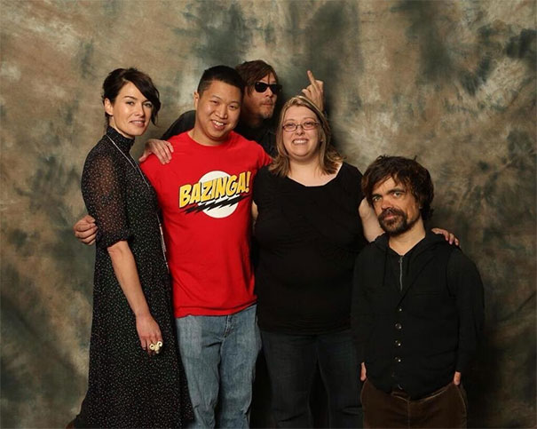 Norman Reedus Photobomb