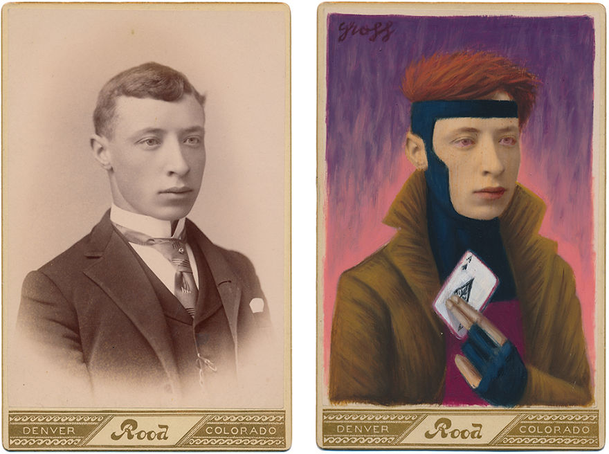 This Artist Turns Vintage Portraits Into Heroes Of Pop Culture