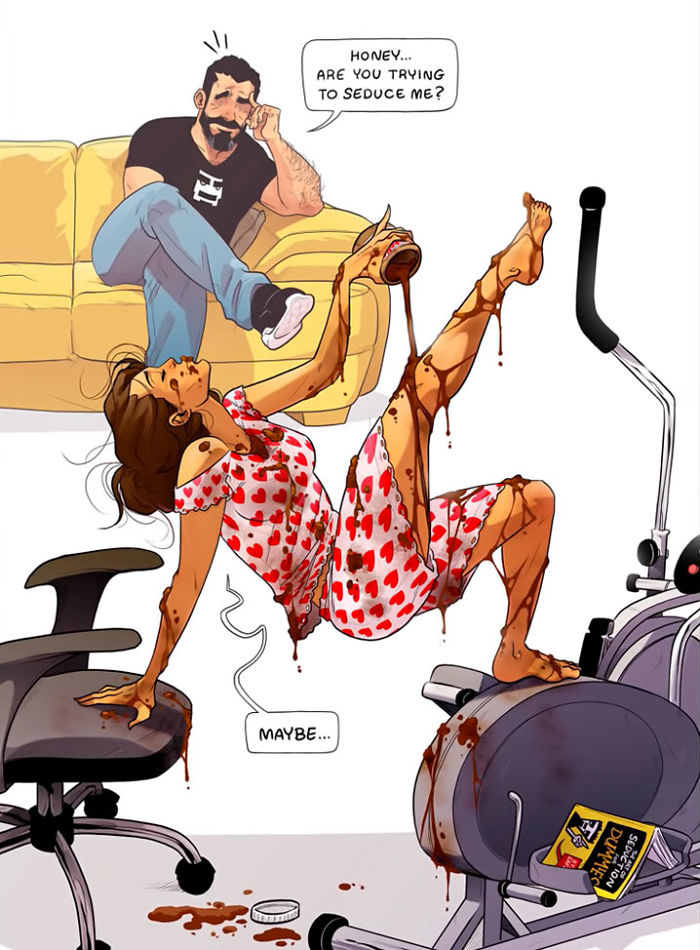 Artist Who Illustrates Everyday Life With His Wife Announces They&rsquo;re Having A Baby, Shares Their Struggles In 8 Comics