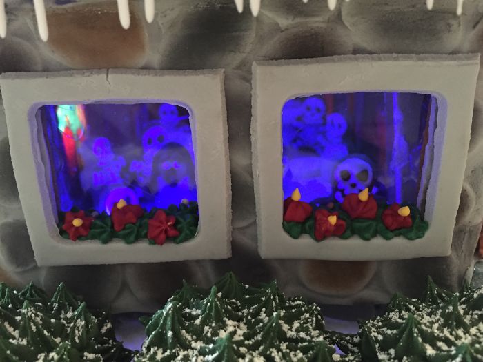 This Family Takes Gingerbread House Building To The Next Level, Destroys Them With An Axe Or Baseball Bat