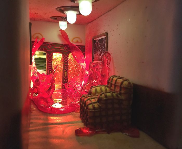 This Family Takes Gingerbread House Building To The Next Level, Destroys Them With An Axe Or Baseball Bat