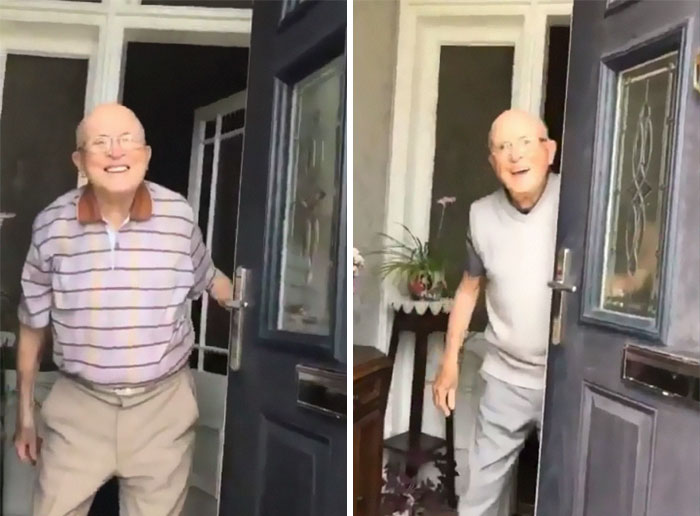 The Way This 87 Y/O Grandpa Reacts Every Time His Granddaughter Comes To Visit Him Goes Viral The Way This 87 Y/O Grandpa Reacts Every Time His Granddaughter Comes To Visit Him Goes Viral