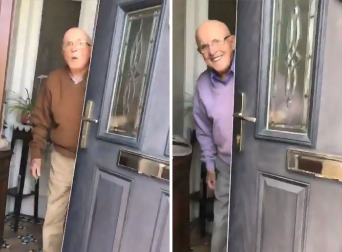 The Way This 87 Y/O Grandpa Reacts Every Time His Granddaughter Comes To Visit Him Goes Viral The Way This 87 Y/O Grandpa Reacts Every Time His Granddaughter Comes To Visit Him Goes Viral