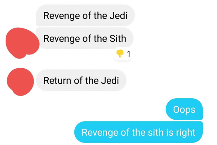 Guy Shares A Hilarious Chat With His Girlfriend Who's Watching Star Wars For The First Time Guy Shares A Hilarious Chat With His Girlfriend Who's Watching Star Wars For The First Time